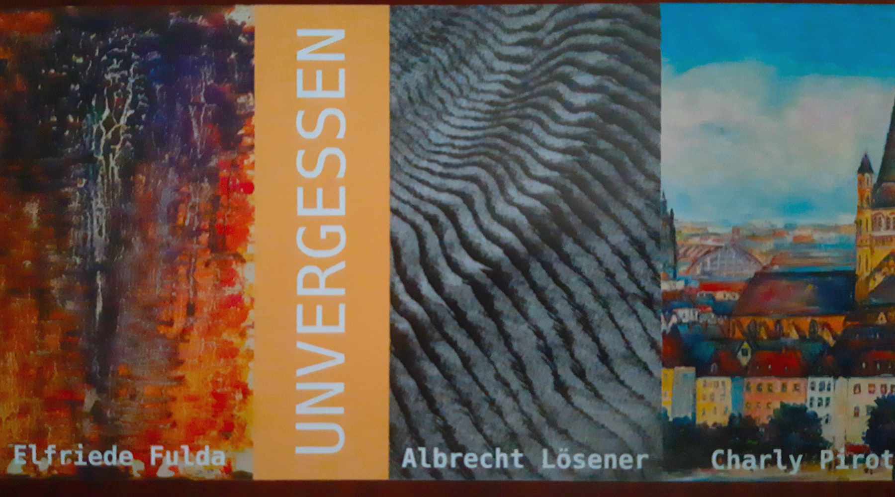 Titel des Flyers zur Ausstellung 'Unvergessen' 