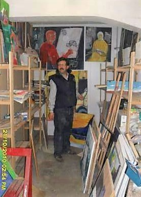 Alper Kara im seinem Atelier